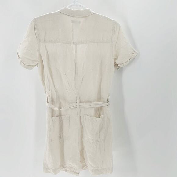Rails Women's Georgie Stone Short Romper linen blend sz S lightweight versatile - Picture 2 of 11